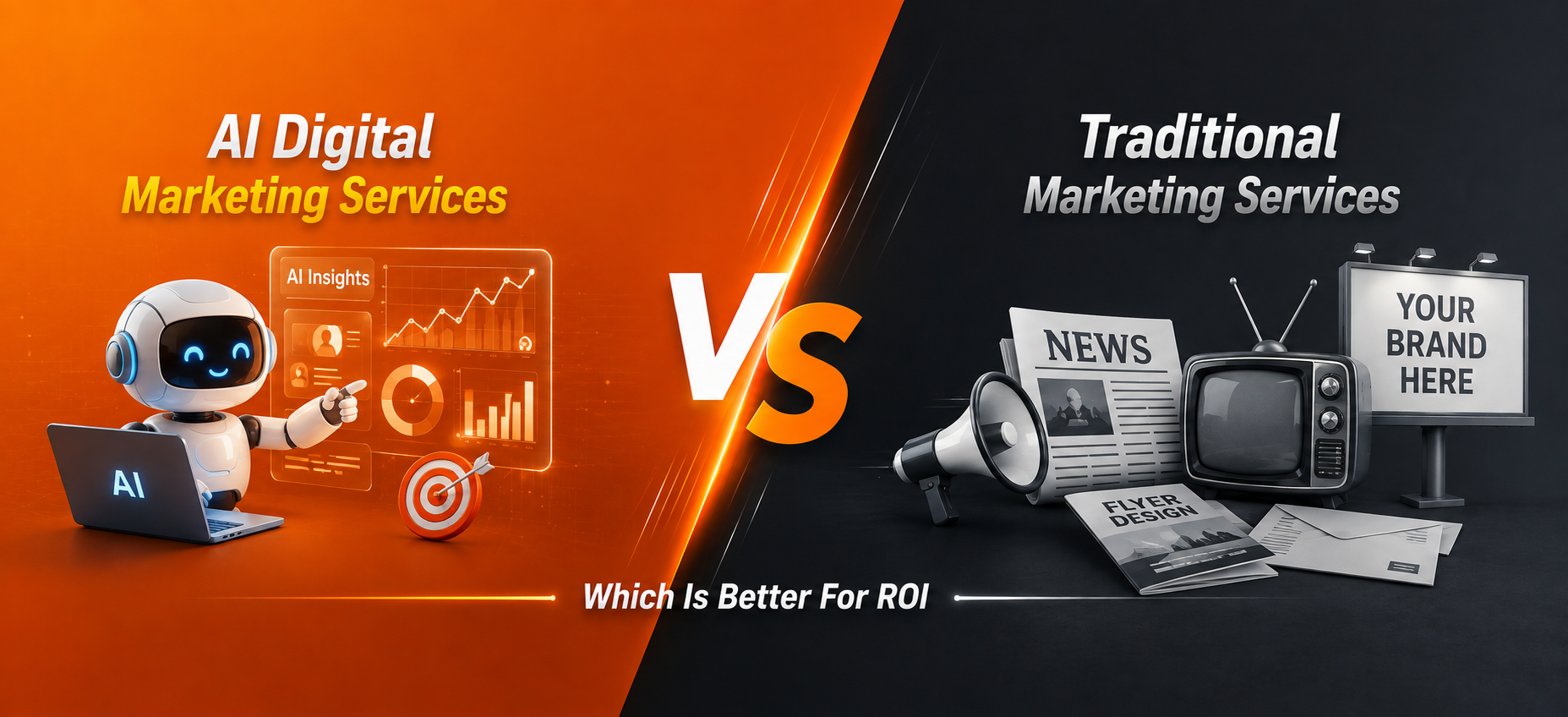 AI digital marketing Services vs Traditional Marketing Services: which is better for ROI?