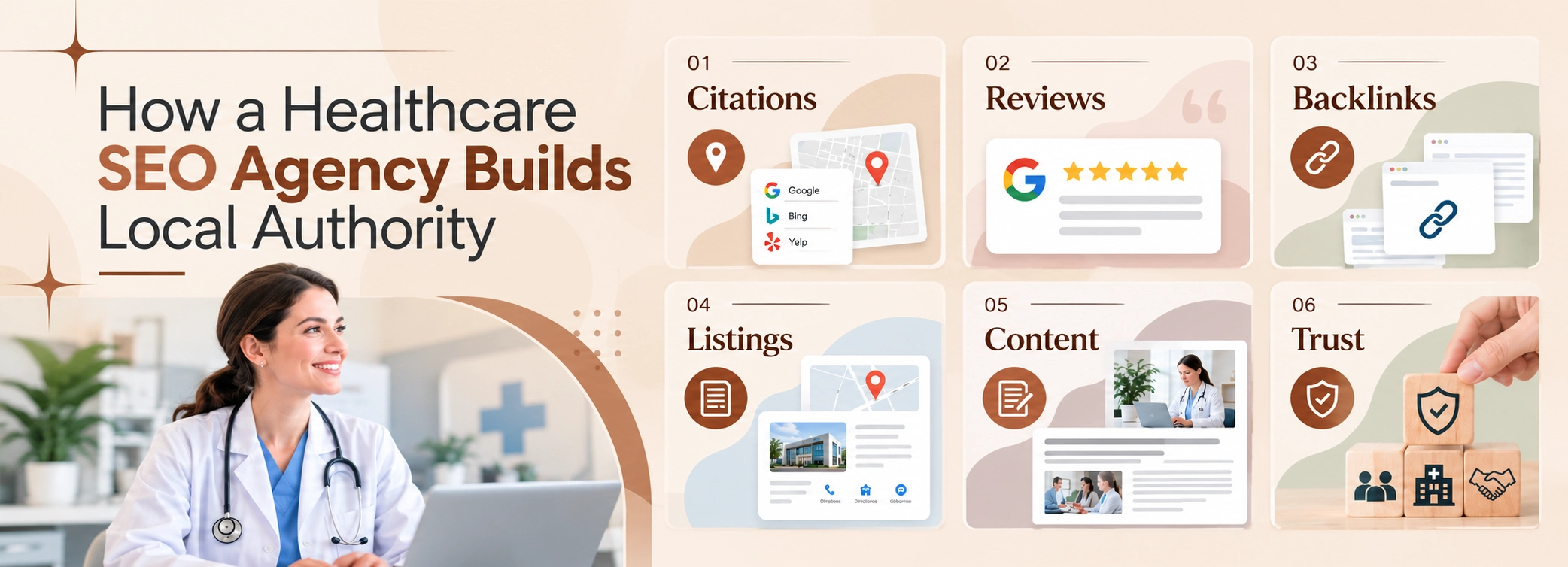 How a Healthcare SEO Agency Builds Local Authority
