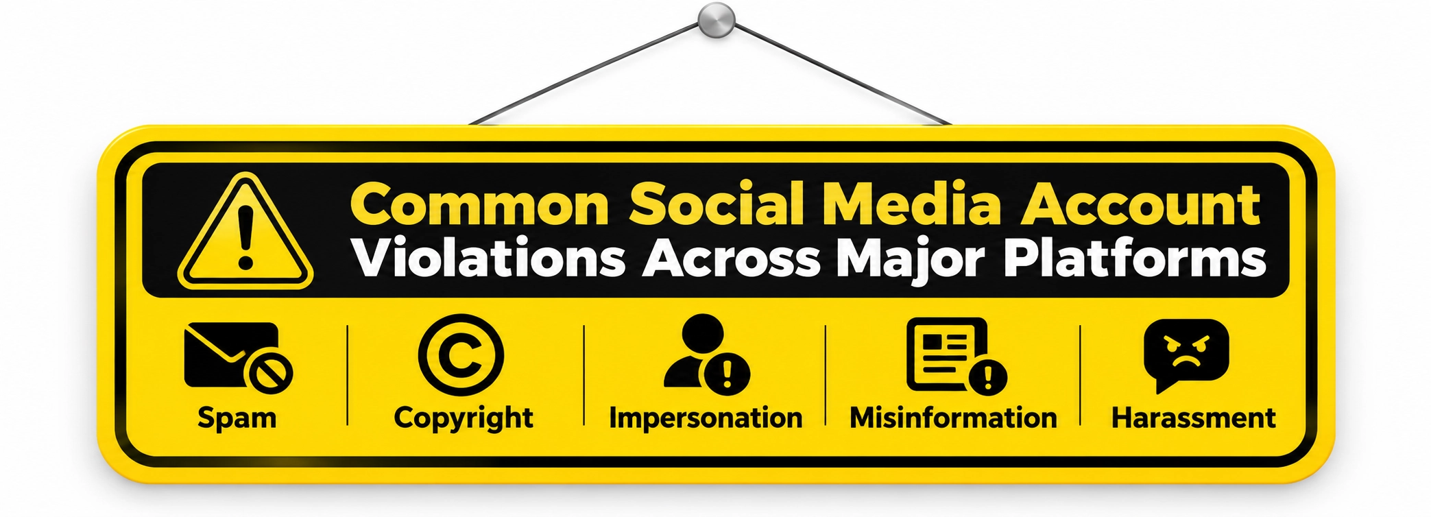Common Social Media Account Violations Across Major Platforms
